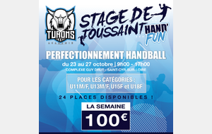 Stage Toussaint 2023 - Hand Fun semaine 1